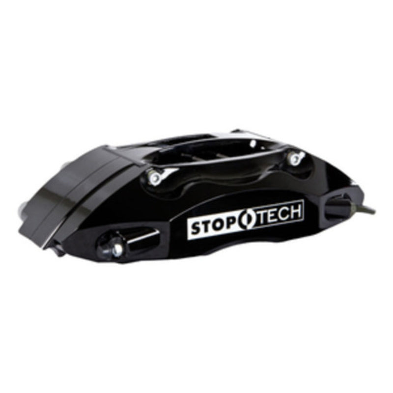 StopTech 08-09 BMW M3 (E92) V8 Front 355x35 Black ST-40 Calipers Slotted Rotors/Pads/SS Lines