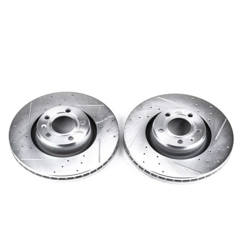 Power Stop 05-11 Audi A6 Front Evolution Drilled & Slotted Rotors - Pair PowerStop