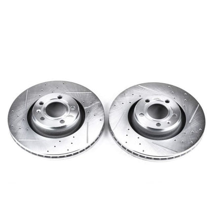 Power Stop 05-11 Audi A6 Front Evolution Drilled & Slotted Rotors - Pair PowerStop