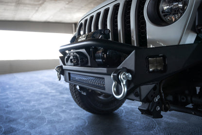 DV8 Offroad 18-23 Jeep Wrangler JL / 20-23 Jeep Gladiator JT FS-7 Mid-Width Winch Front Bumper DV8 Offroad