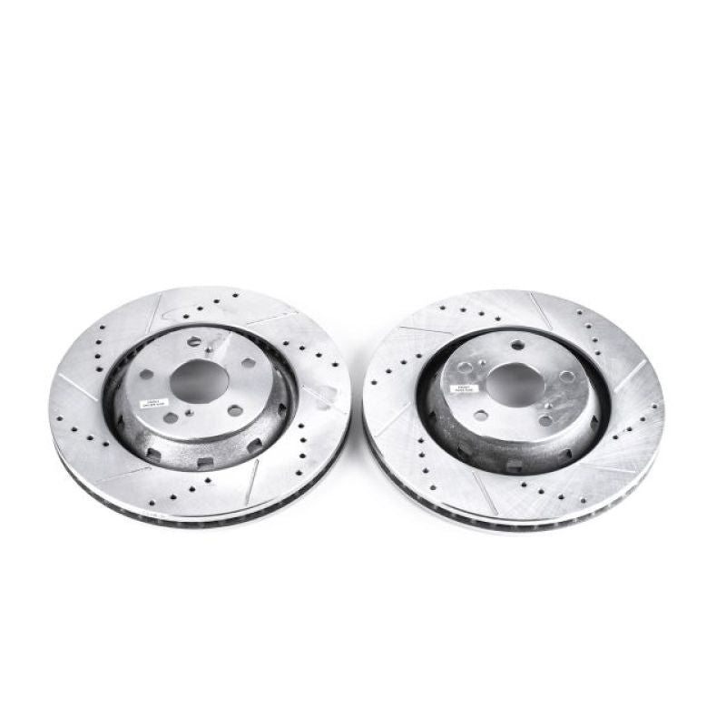 Power Stop 09-16 Toyota Venza Front Evolution Drilled & Slotted Rotors - Pair PowerStop