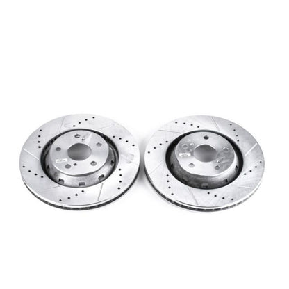 Power Stop 09-16 Toyota Venza Front Evolution Drilled & Slotted Rotors - Pair PowerStop