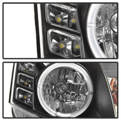 Spyder Infiniti G35 03-07 2DR Projector Halogen - LED Halo DRL Blk High H4 PRO-YD-IG35032D-DRL-BK SPYDER
