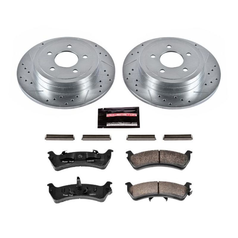 Power Stop 2003 Ford Explorer Sport Rear Z23 Evolution Sport Brake Kit PowerStop