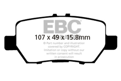 EBC GreenStuff Rear Brake Pads - DP21736 EBC
