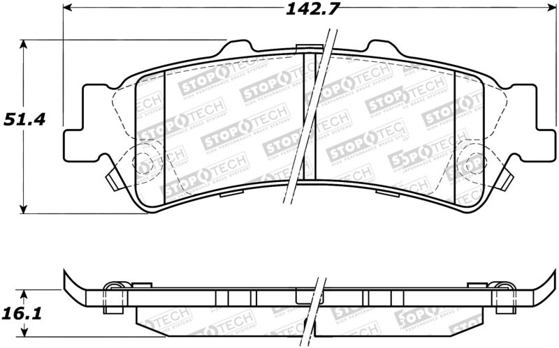 StopTech Street Disc Brake Pads - 305.07920 Stoptech