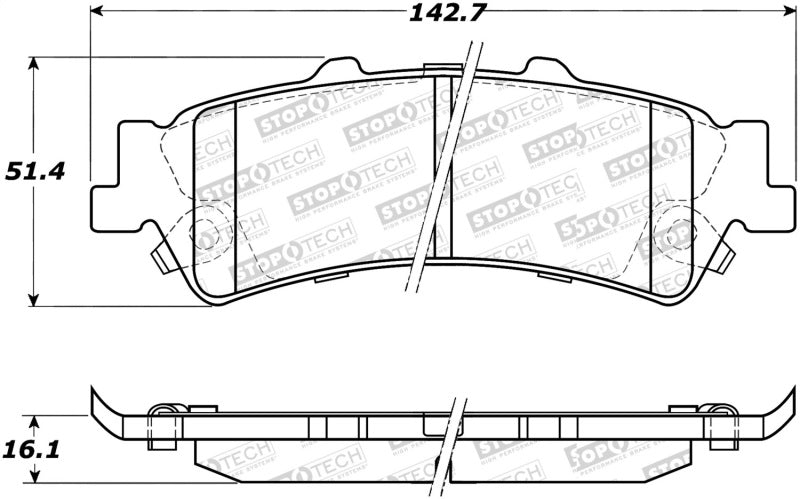 StopTech Street Disc Brake Pads - 305.07920