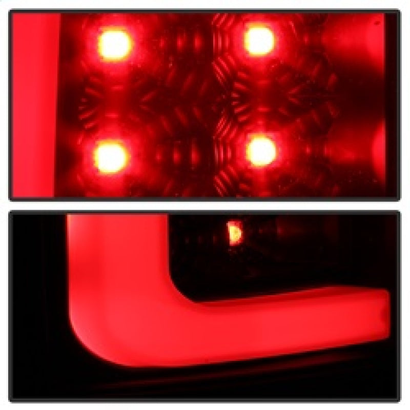 Spyder 07-13 GMC Sierra 1500 V2 Light Bar LED Tail Lights - Black (ALT-YD-GS07V2-LBLED-BK) SPYDER