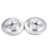 Power Stop 02-05 Ford Thunderbird Rear Evolution Drilled & Slotted Rotors - Pair