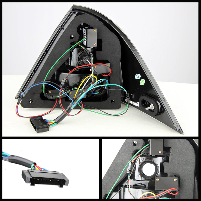 Spyder Mercedes Benz W203 C-Class 05-07 4DR Sedan LED Tail Lights Smoke ALT-YD-MBZC05-LED-SM SPYDER