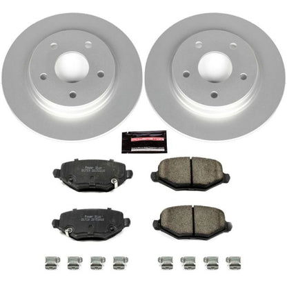 Power Stop 12-16 Chrysler Town & Country Rear Z17 Evolution Geomet Coated Brake Kit PowerStop