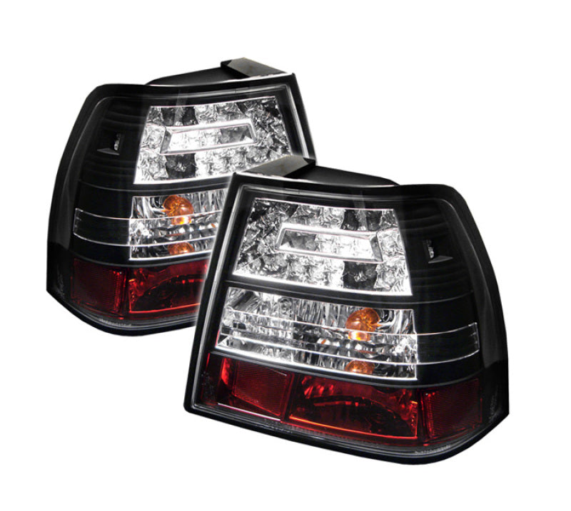Spyder 99-04 Volkswagen Jetta Sedan (Excl Wagon) LED Tail Lights Black ALT-YD-VJ99-LED-BK SPYDER