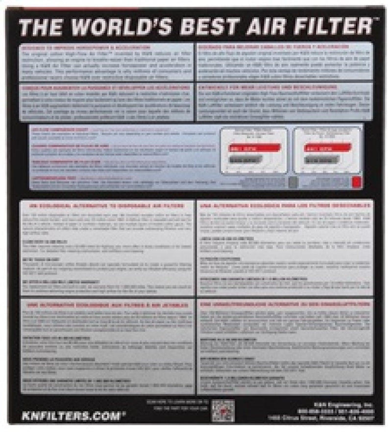 K&N 06-07 Yamaha YZF R6 599 Replacement Air Filter K&N Engineering