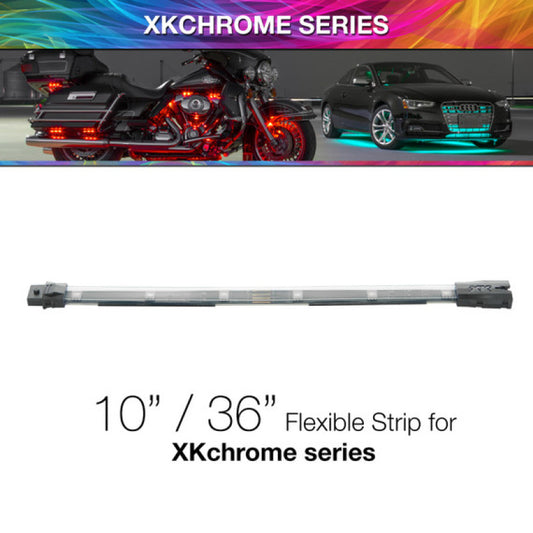 XKGlow 10in Multi Color Flexible Strip for XKchrome & 7 Color Series - Part XK-4P-S-10