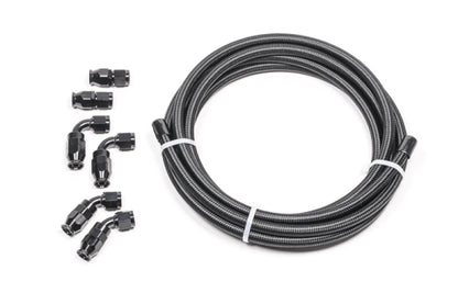Radium Engineering 6AN Universal PTFE Hose Kit - Black Carbon