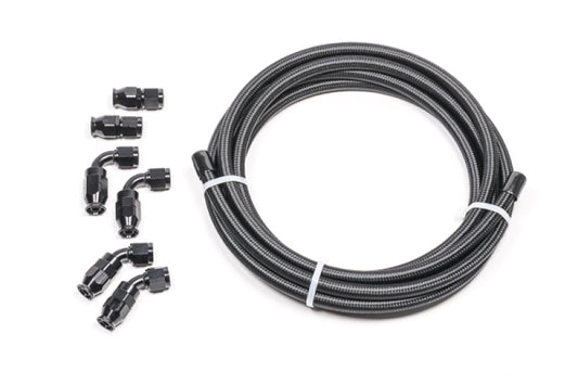 Radium Engineering 8AN Universal PTFE Hose Kit - Black Carbon