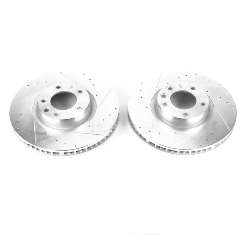 Power Stop 11-18 Porsche Cayenne Front Evolution Drilled & Slotted Rotors - Pair PowerStop