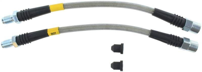 StopTech 94-95 BMW 540i Stainless Steel Rear Brake Line Kit Stoptech