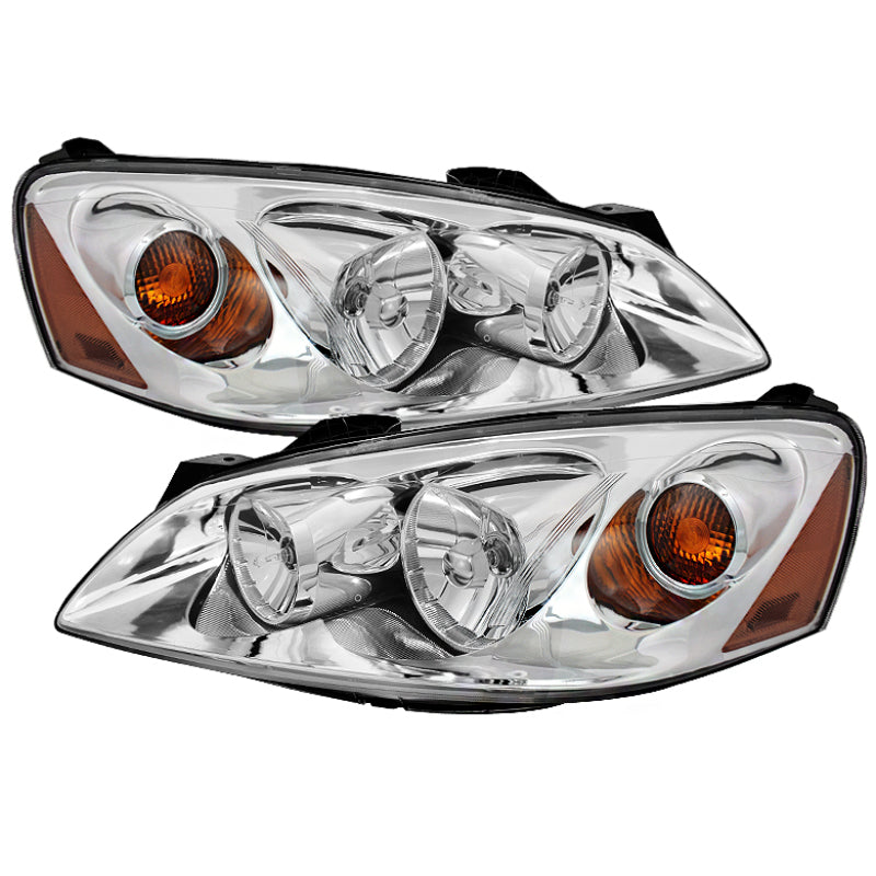 Xtune Pontiac G6 05-10 (09-10 Fit w/Amber Turn Signal) Crystal Headlights Chrome HD-JH-PG605-AM-C SPYDER