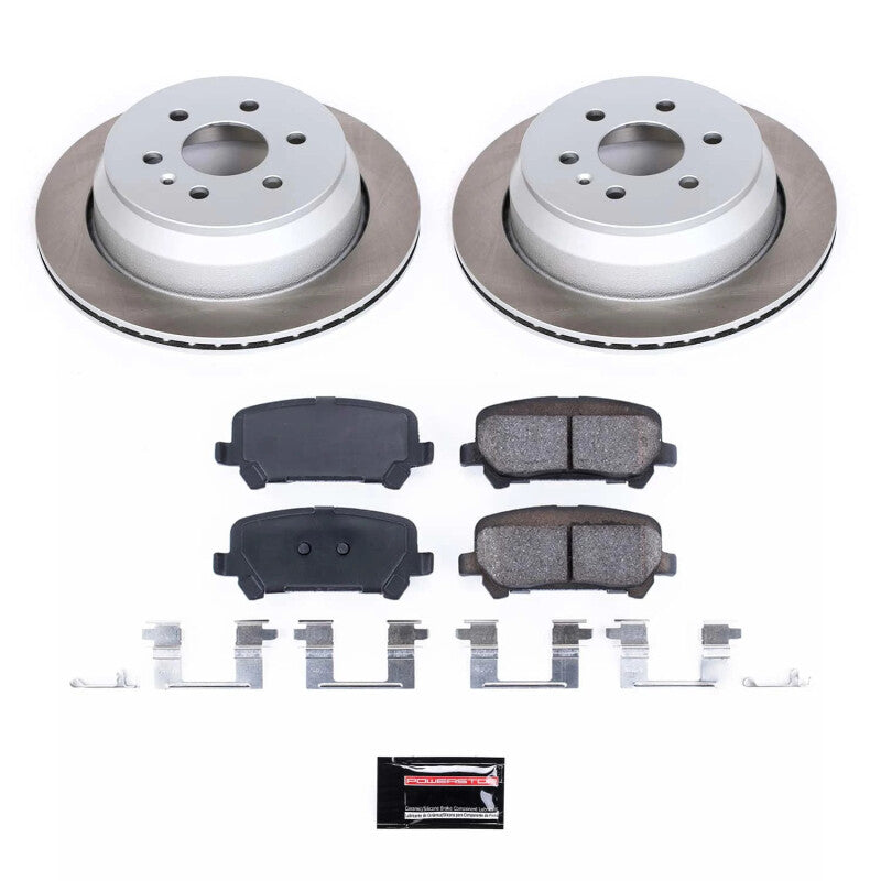 Power Stop 15-20 GMC Canyon Rear Semi-Coated Rotor Kit PowerStop