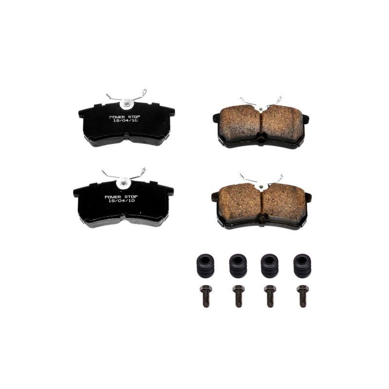 Power Stop 14-19 Ford Fiesta Rear Z17 Evolution Ceramic Brake Pads w/Hardware PowerStop