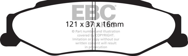 EBC GreenStuff Rear Brake Pads - DP21160 EBC