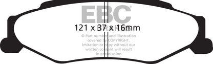 EBC Ultimax2 Rear Brake Pads - UD732 EBC