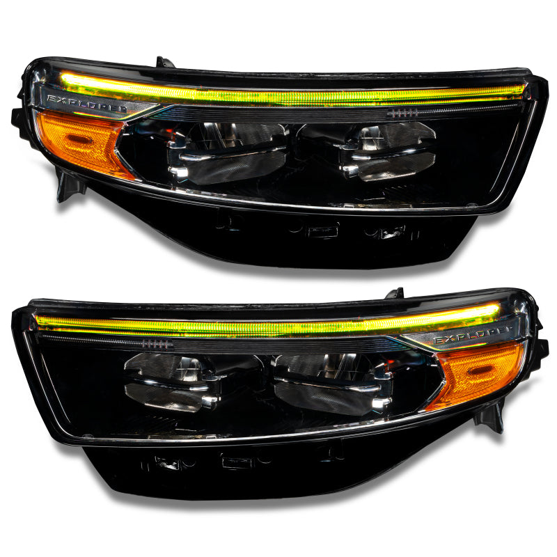 Oracle 20-22 Ford Explorer Dynamic RGB Headlight DRL Upgrade Kit - ColorSHIFT - w/ Simple Controller