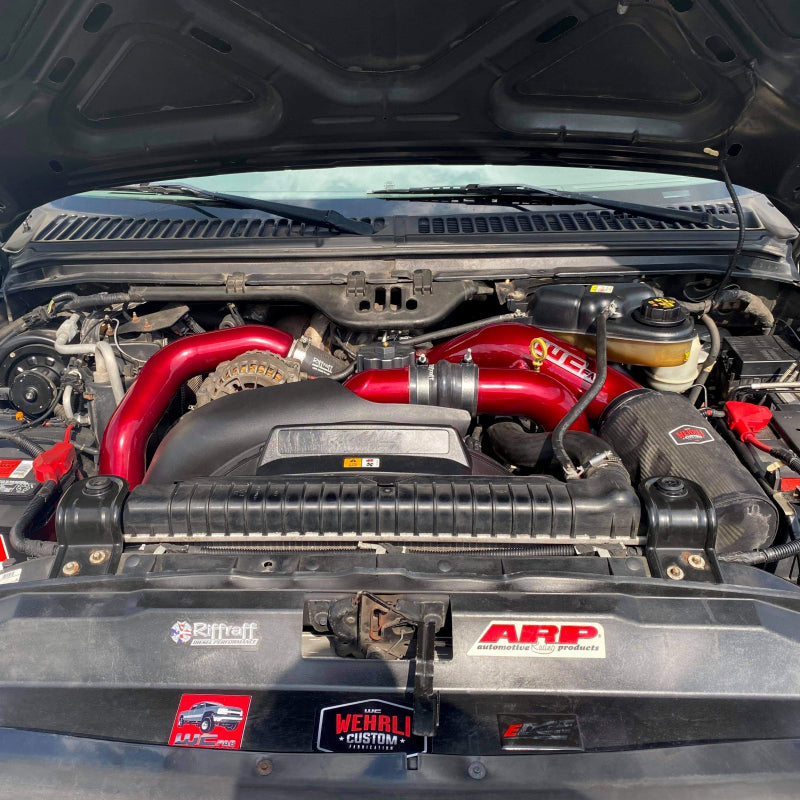 Wehrli 03-07 Ford 6.0L Powerstroke 4in Intake Kit - Gun Metal - WCF100333-GM
