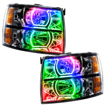 Load image into Gallery viewer, Oracle 07-13 Chevy Silverado SMD HL - Blk - Square Style - ColorSHIFT w/ 2.0 Cntrl SEE WARRANTY