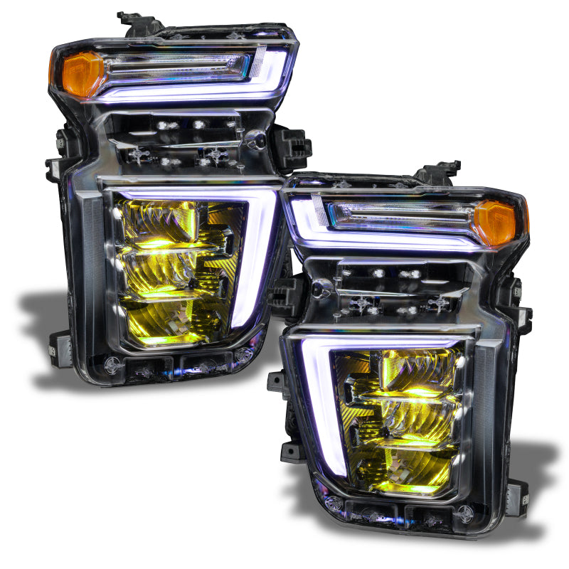 Oracle 20-21 Chevy Silverado HD 2500/3500 RGB Headlight Demon Eye Kit - ColorSHIFT w/o Controller ORACLE Lighting