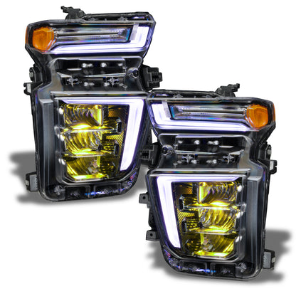 Oracle 20-21 Chevy Silverado HD 2500/3500 RGB Headlight Demon Eye Kit - ColorSHIFT w/o Controller ORACLE Lighting