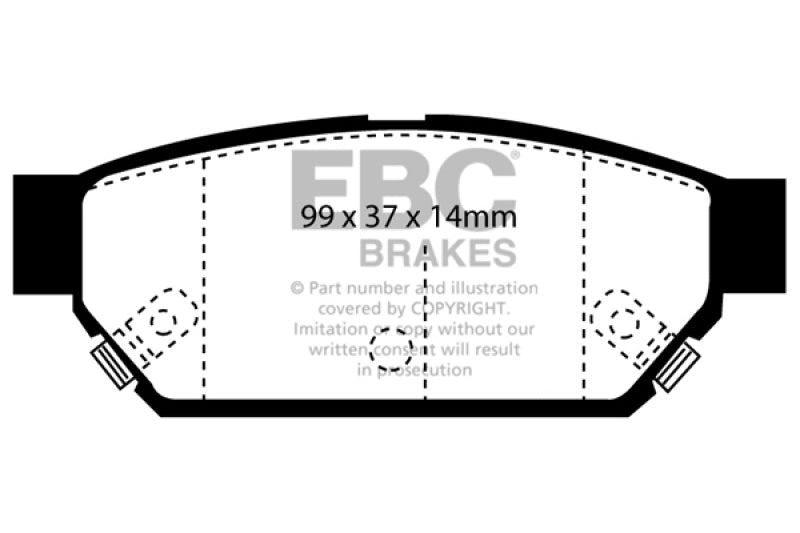 EBC Ultimax2 Rear Brake Pads - UD596