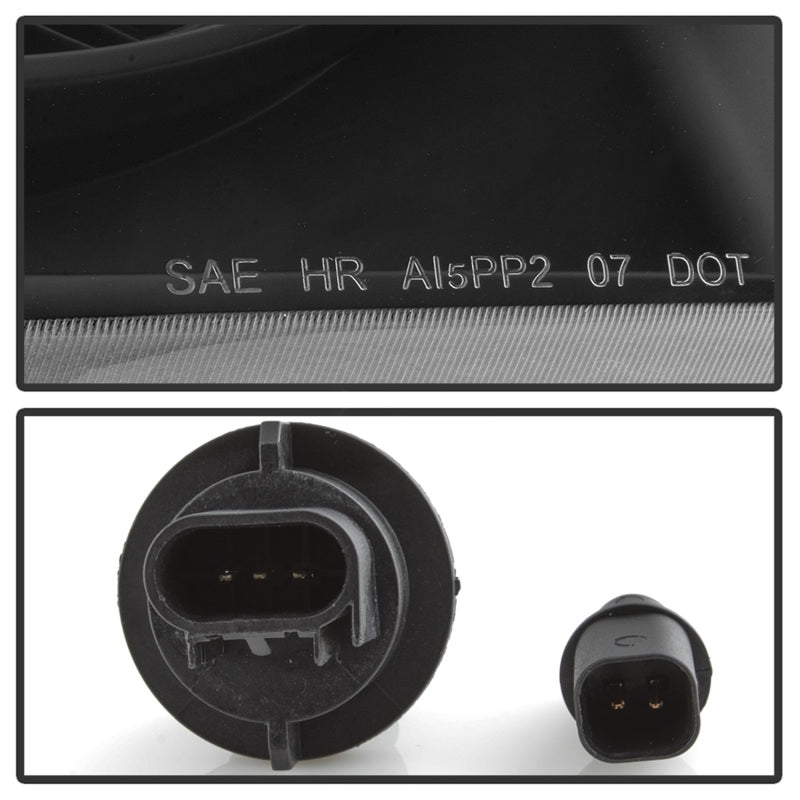 xTune 07-09 Dodge Durango OEM Style Headlights - Black (HD-JH-DDU07-AM-BK) SPYDER