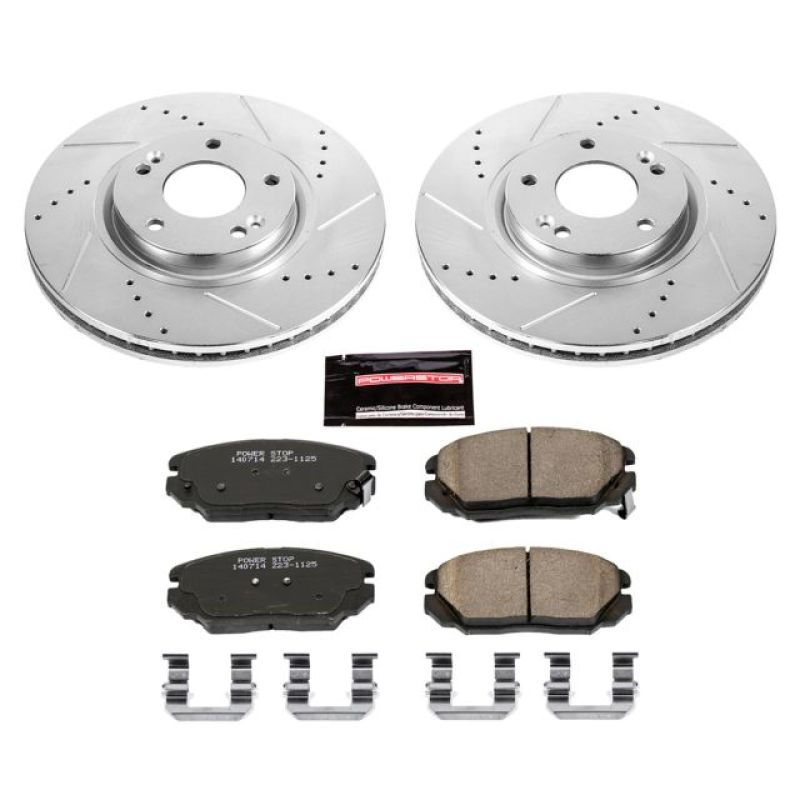 Power Stop 06-11 Hyundai Azera Front Z23 Evolution Sport Brake Kit PowerStop