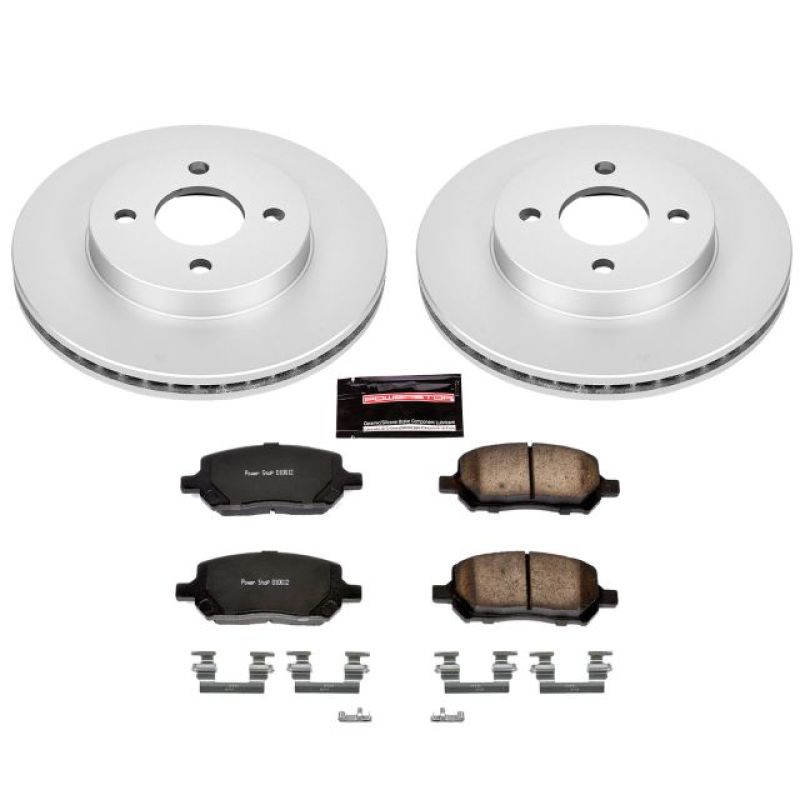 Power Stop 05-10 Chevrolet Cobalt Front Z17 Evolution Geomet Coated Brake Kit PowerStop