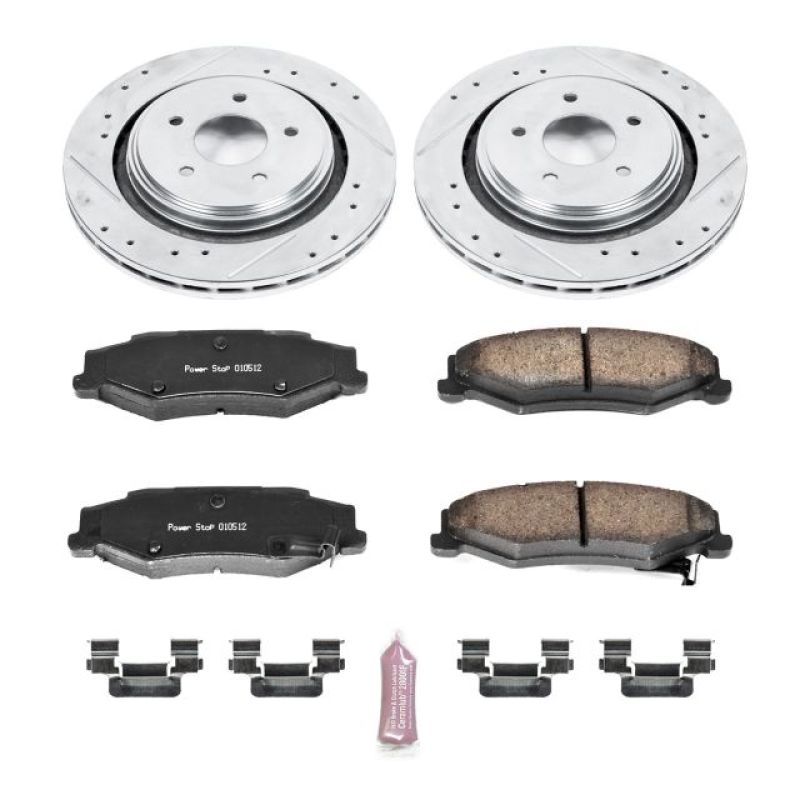 Power Stop 06-09 Cadillac XLR Rear Z23 Evolution Sport Brake Kit PowerStop