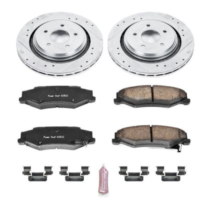Power Stop 06-09 Cadillac XLR Rear Z23 Evolution Sport Brake Kit PowerStop