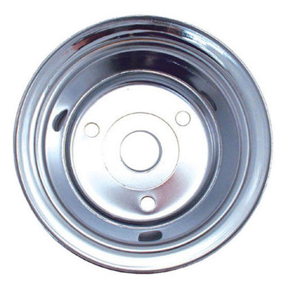 Spectre SB Chevy (w/Long Water Pump) Double Lower Groove Crankshaft Pulley - Chrome Spectre