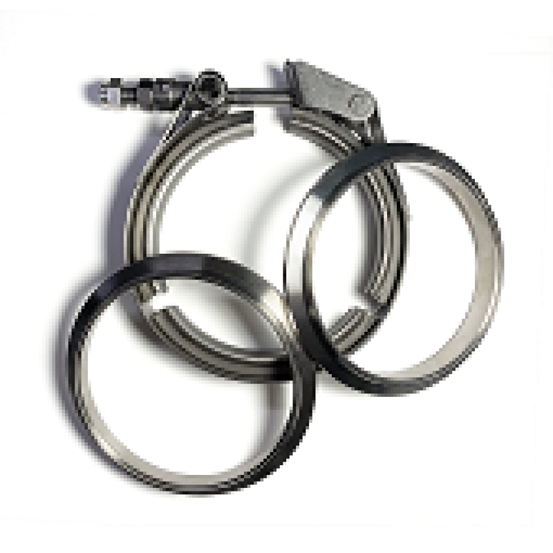 Stainless Bros 3.0in SS304 V-Band Quick Release Clamp Assembly (2 Flanges/1 Clamp) Stainless Bros