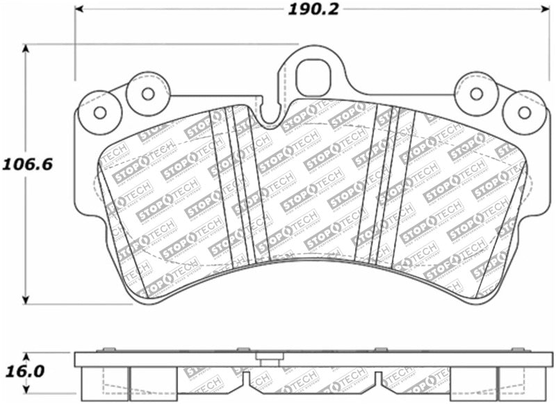 StopTech Street Disc Brake Pads - 305.09770