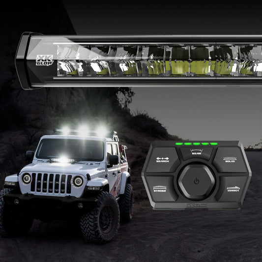 XKGlow White 52” SAR90 Light Bar Kit Emergency Search and Rescue Light System - Part XK-SAR90-3W