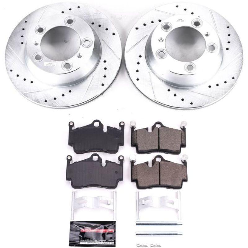 Power Stop 17-18 Porsche 718 Boxster Rear Z23 Evolution Sport Brake Kit PowerStop