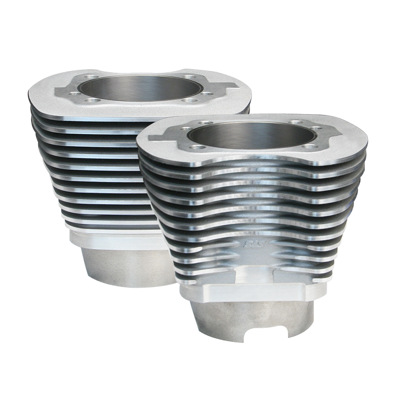S&S Cycle 07-16 BT 4-1/8in Bore Cylinder Set For 124in & 124in Dish Hot Set Up Kits - Silver - 910-0392