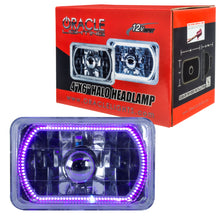 Load image into Gallery viewer, Oracle Pre-Installed Lights 4x6 IN. Sealed Beam - UV/Purple Halo