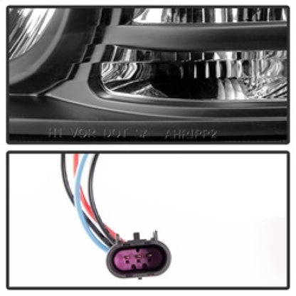 Spyder Dodge Ram 09-12 Projector Headlights Light Bar DRL Black PRO-YD-DR09-LBDRL-BK SPYDER
