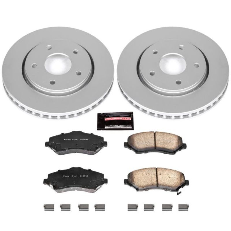 Power Stop 08-16 Chrysler Town & Country Front Z17 Evolution Geomet Coated Brake Kit PowerStop