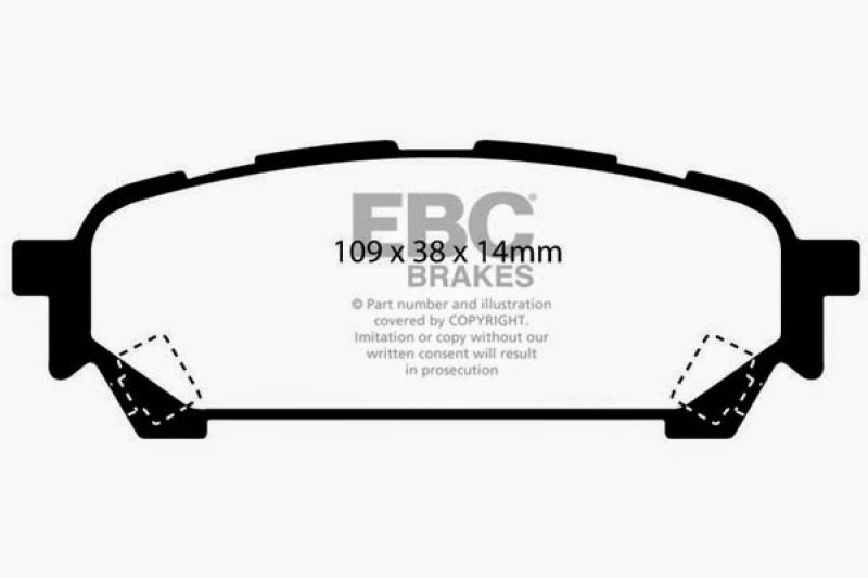 EBC BlueStuff Rear Brake Pads - DP51687NDX EBC
