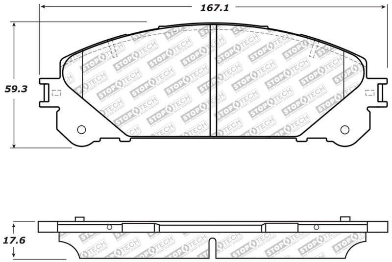 StopTech Street Disc Brake Pads - 305.13240