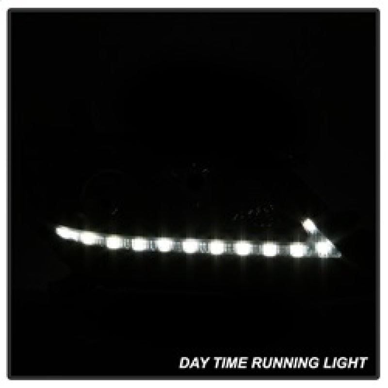 Spyder Toyota Sienna 2011-2014  Projector Headlights - DRL LED - Black PRO-YD-TSEN11-DRL-BK SPYDER